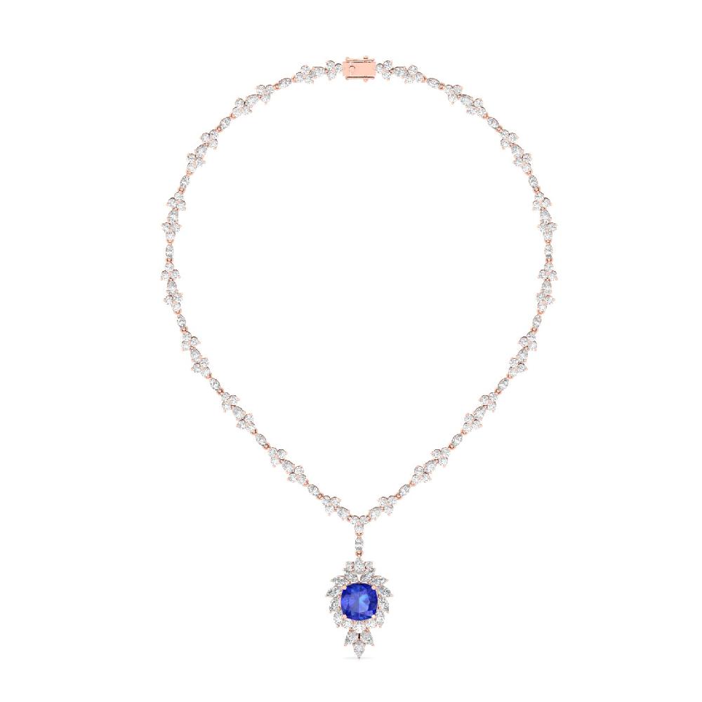 Royal Round, pear , Marquise & Cushion Cut CVD lab grown Diamond Necklace