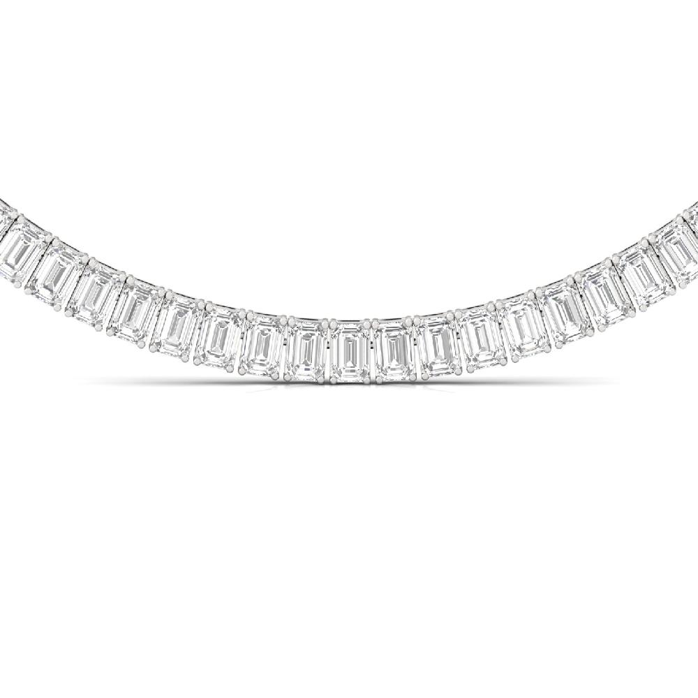 Radiant Cut Diamond Symphony Tennis Necklace
