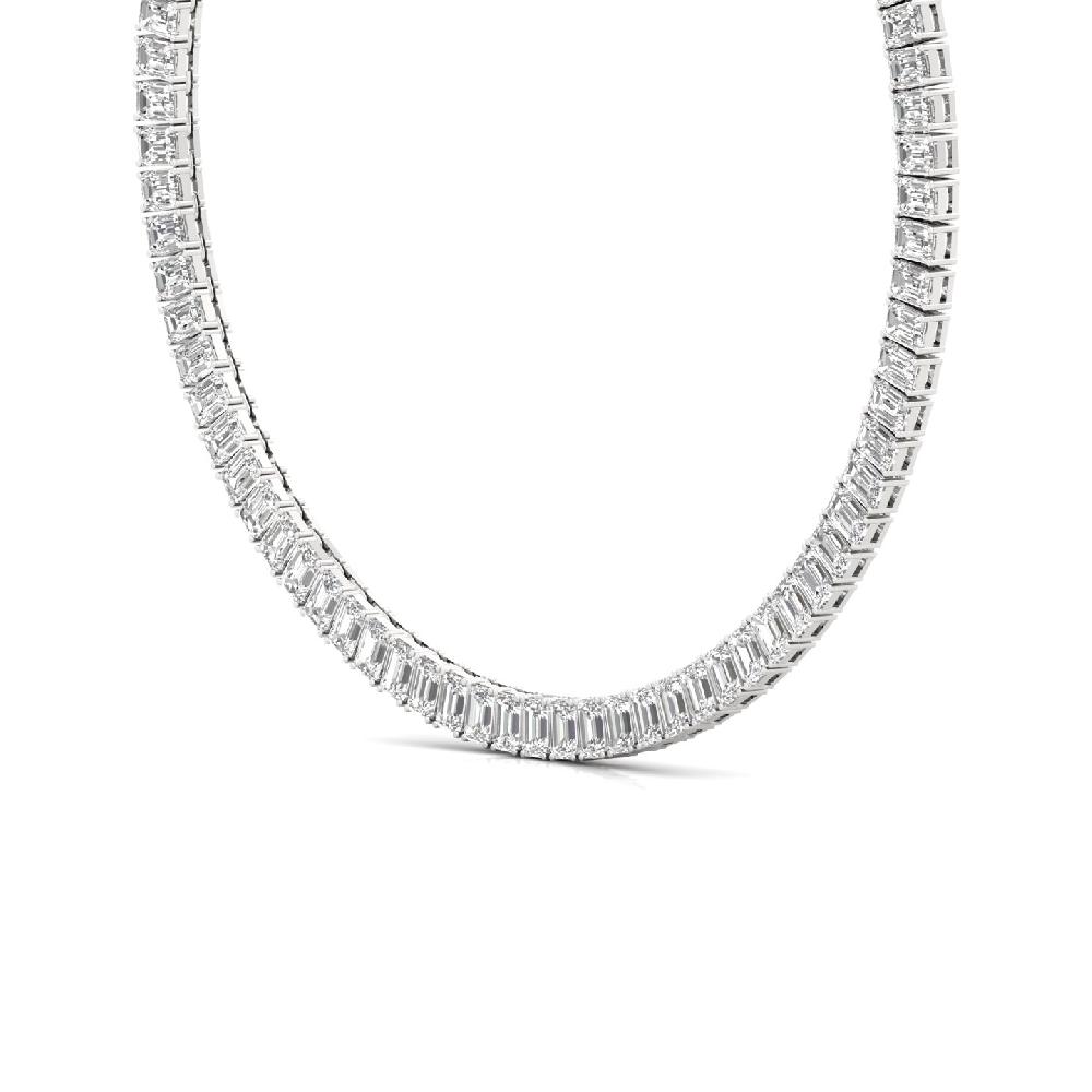 Radiant Cut Diamond Symphony Tennis Necklace