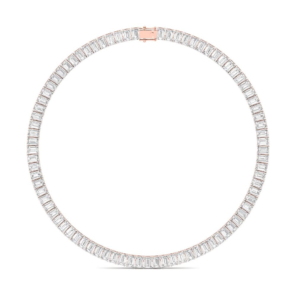 Radiant Cut Diamond Symphony Tennis Necklace
