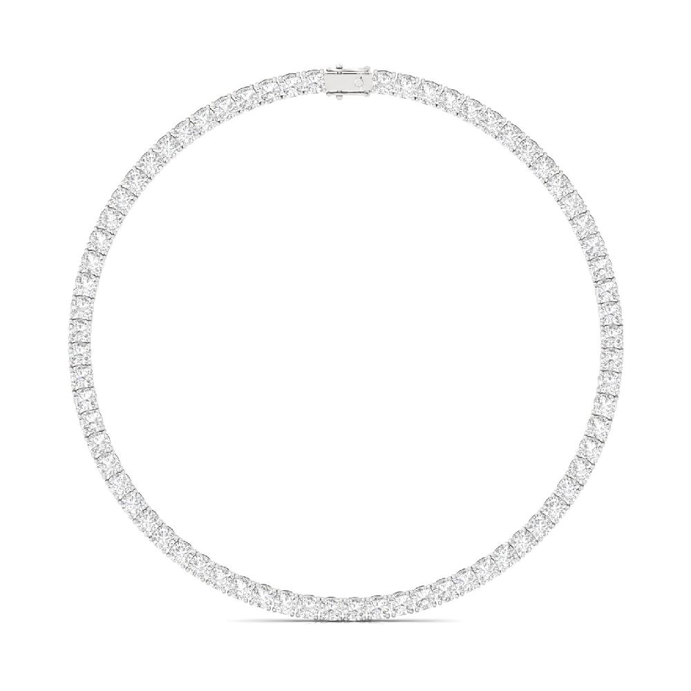 Luxurious Cushion-Cut Lab grown Diamond Tennis Necklace