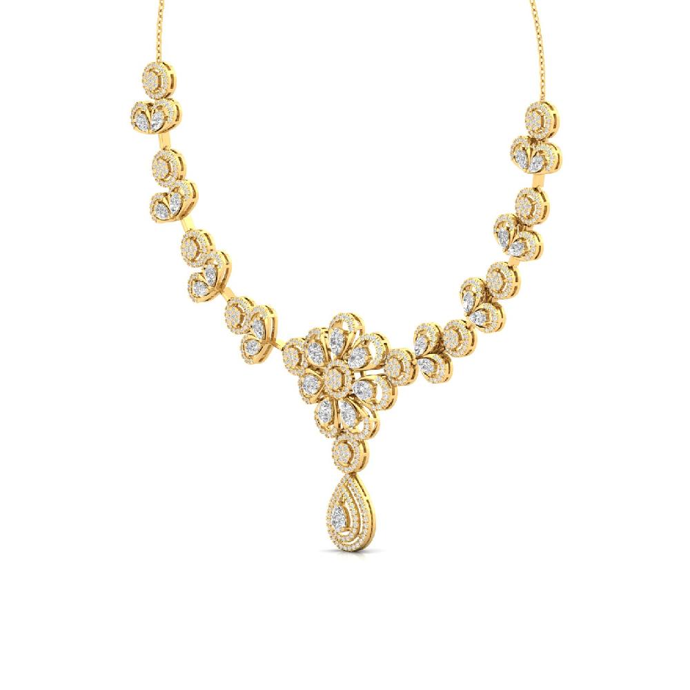 Eternal Grace Pear & Round Lab Grown Diamond Luxury Necklace