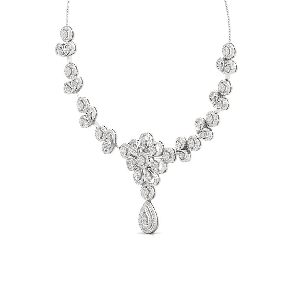 Eternal Grace Pear & Round Lab Grown Diamond Luxury Necklace