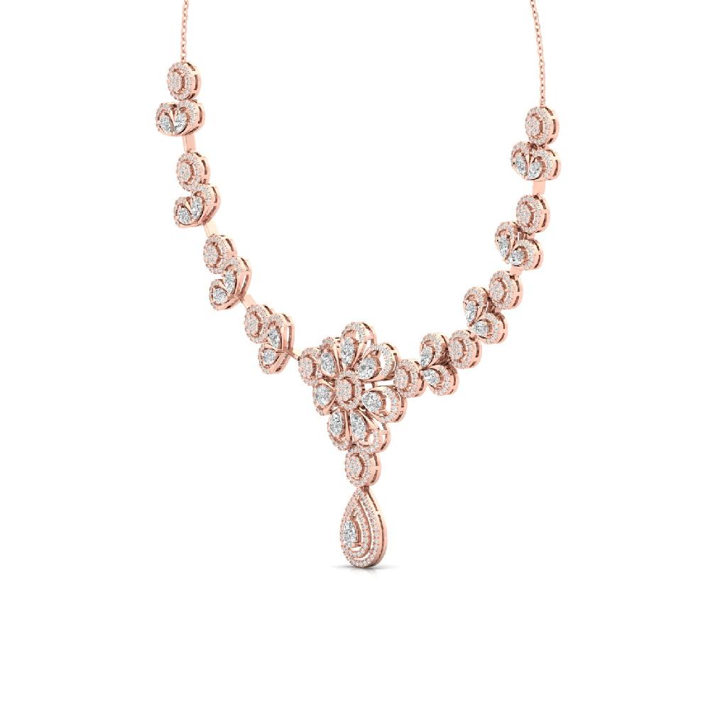Eternal Grace Pear & Round Lab Grown Diamond Luxury Necklace