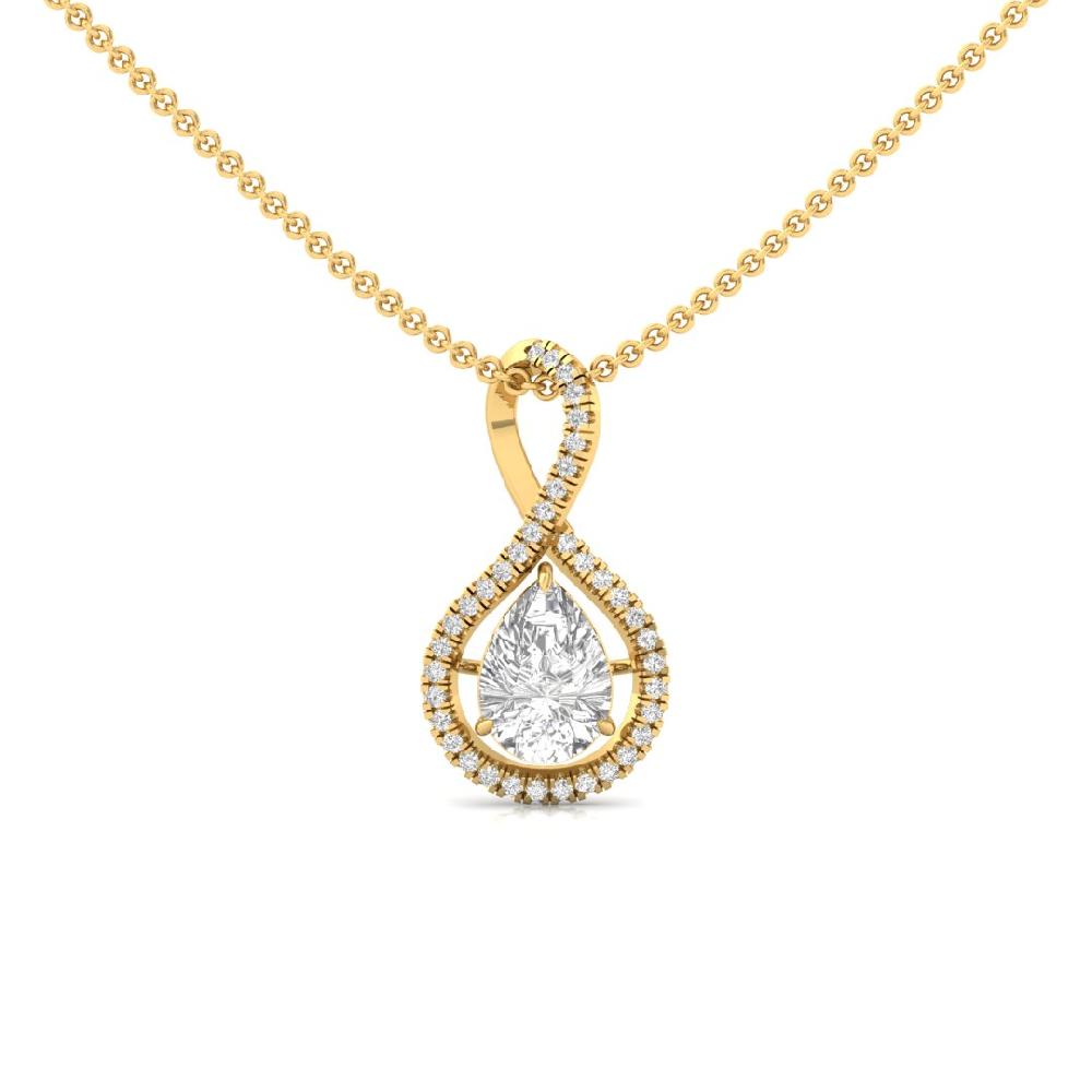 Pear & Round Lab Grown Diamond Eternal Grace Solitaire Pendant