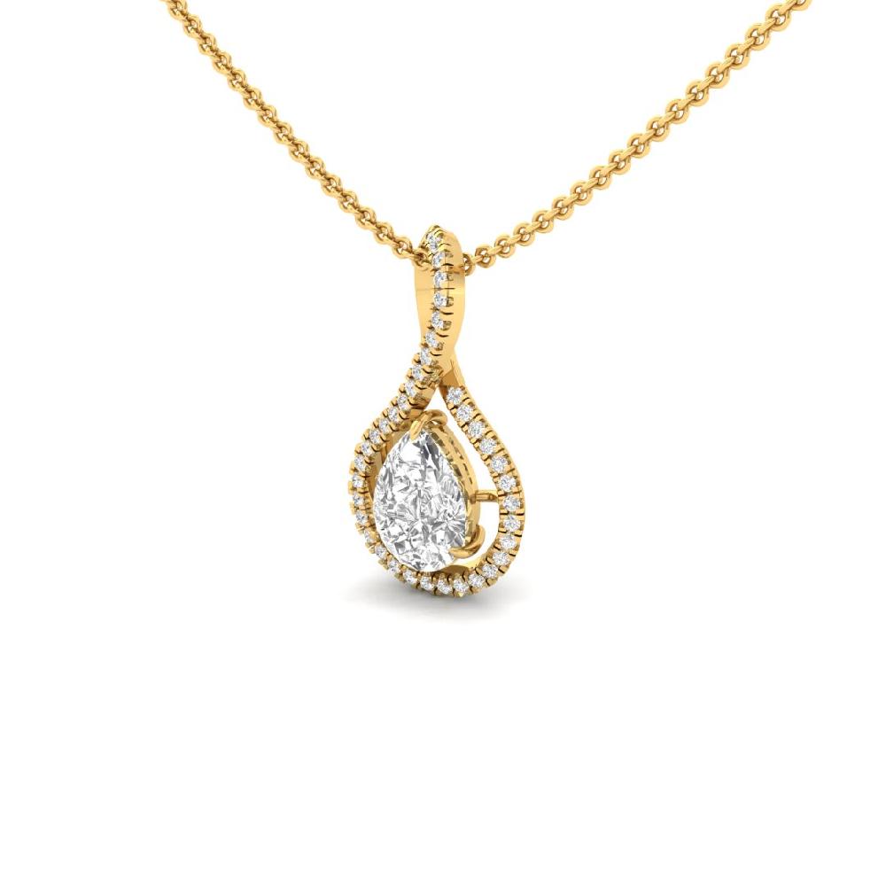 Pear & Round Lab Grown Diamond Eternal Grace Solitaire Pendant