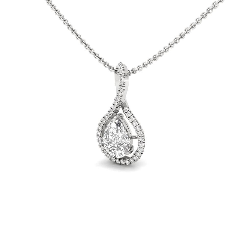Pear & Round Lab Grown Diamond Eternal Grace Solitaire Pendant