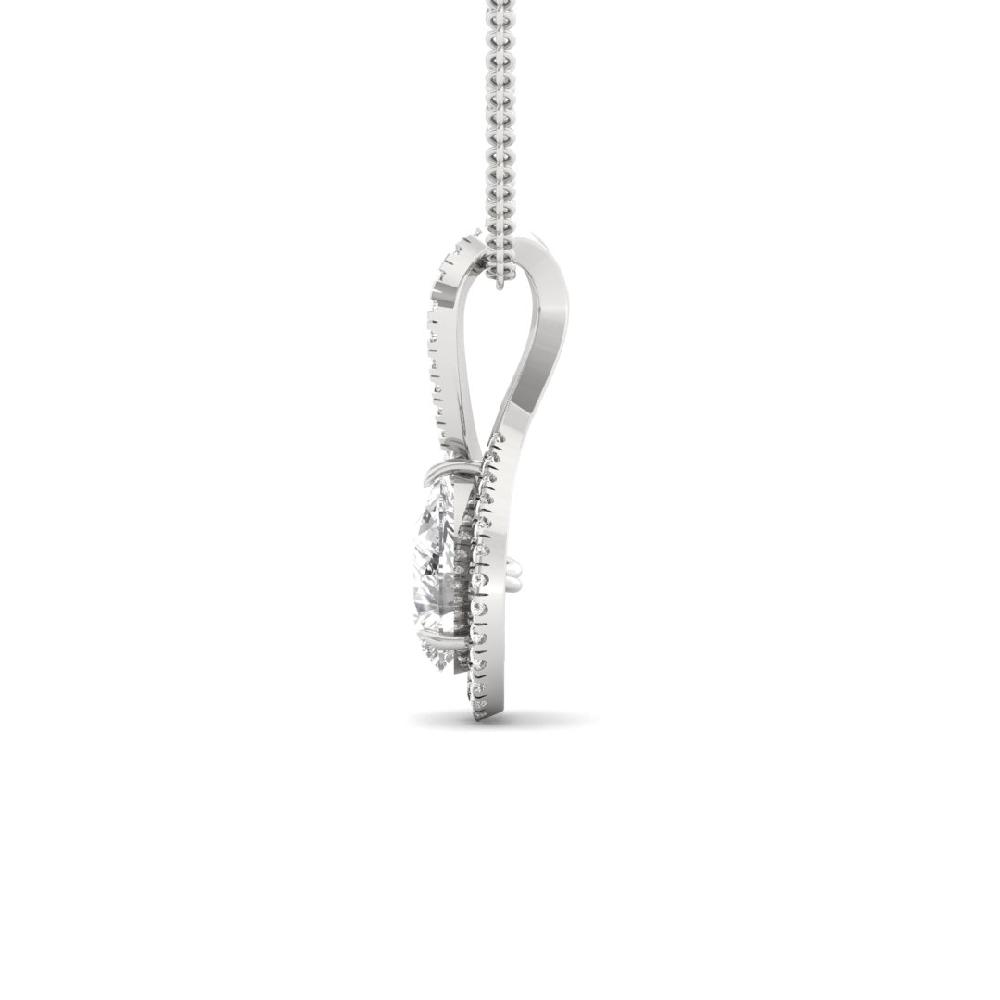 Pear & Round Lab Grown Diamond Eternal Grace Solitaire Pendant