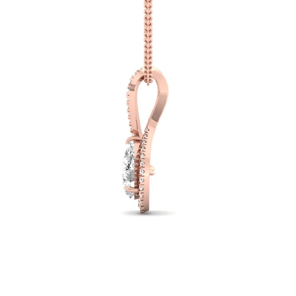 Pear & Round Lab Grown Diamond Eternal Grace Solitaire Pendant