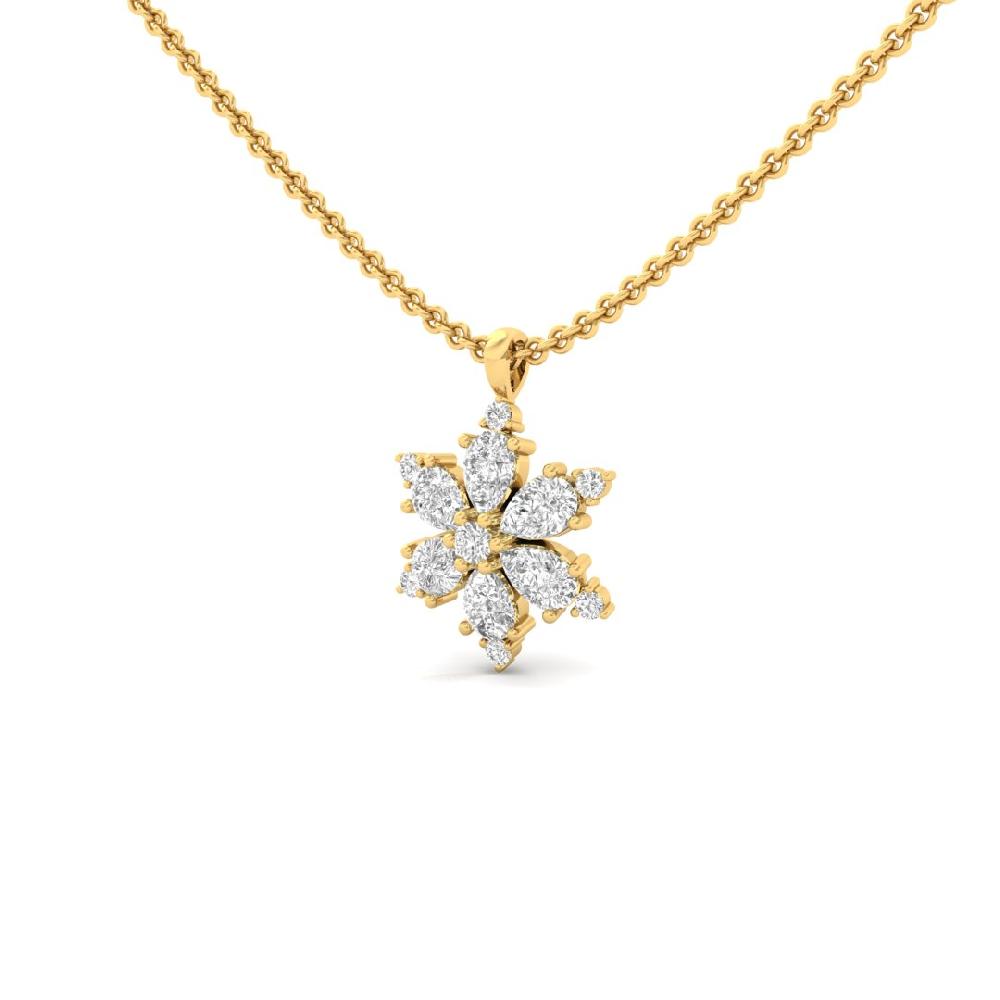 Pear & Round CVD lab grown Diamond Timeless Radiance Pendant