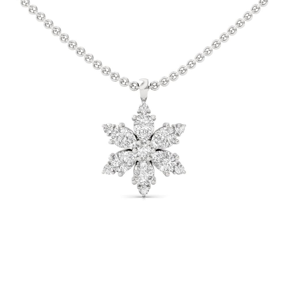 Pear & Round CVD lab grown Diamond Timeless Radiance Pendant