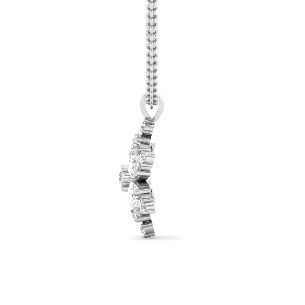 Pear & Round CVD lab grown Diamond Timeless Radiance Pendant