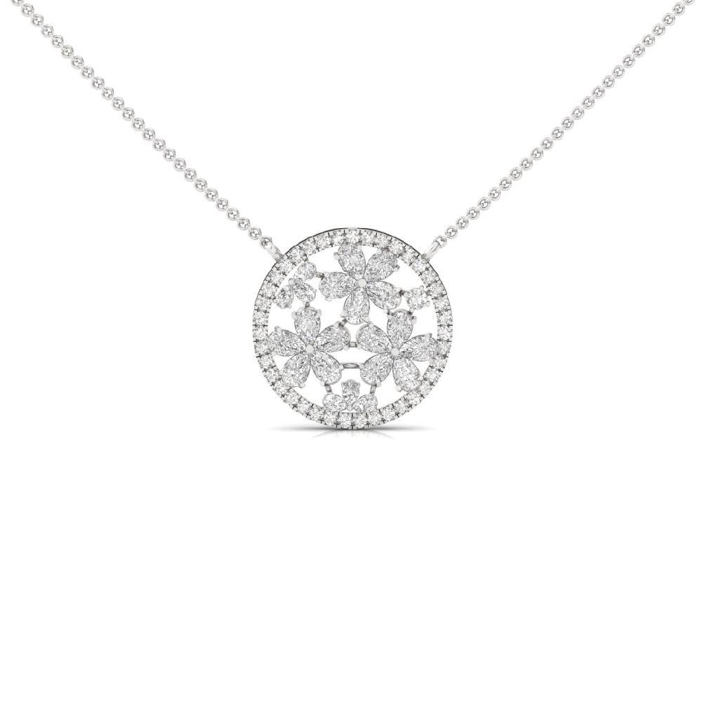 Elegant Pear-Cut CVD-Lab Grown Diamond Pendant