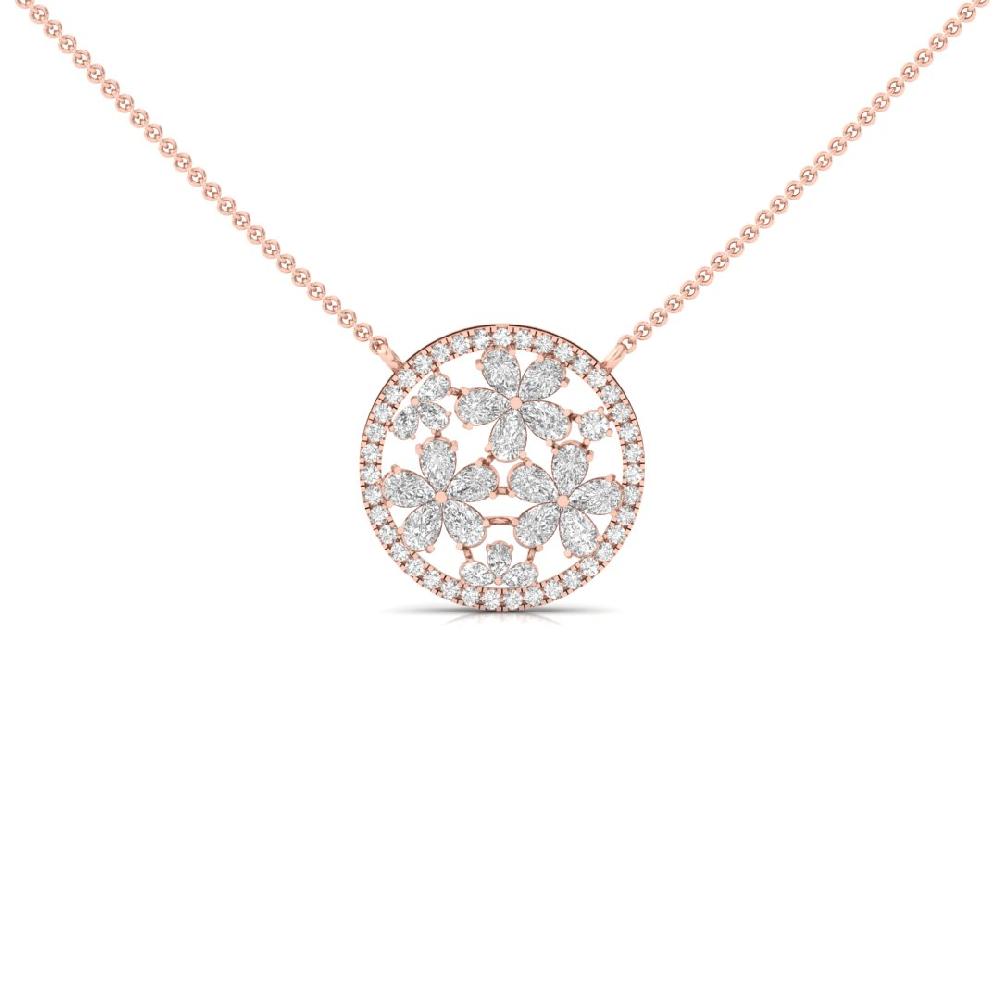 Elegant Pear-Cut CVD-Lab Grown Diamond Pendant