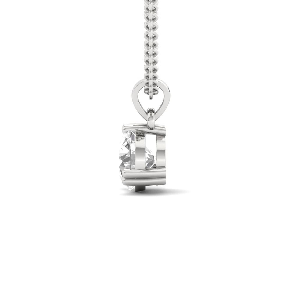 Round Cut CVD-Lab grown Diamond Eternal Grace Solitaire Pendant