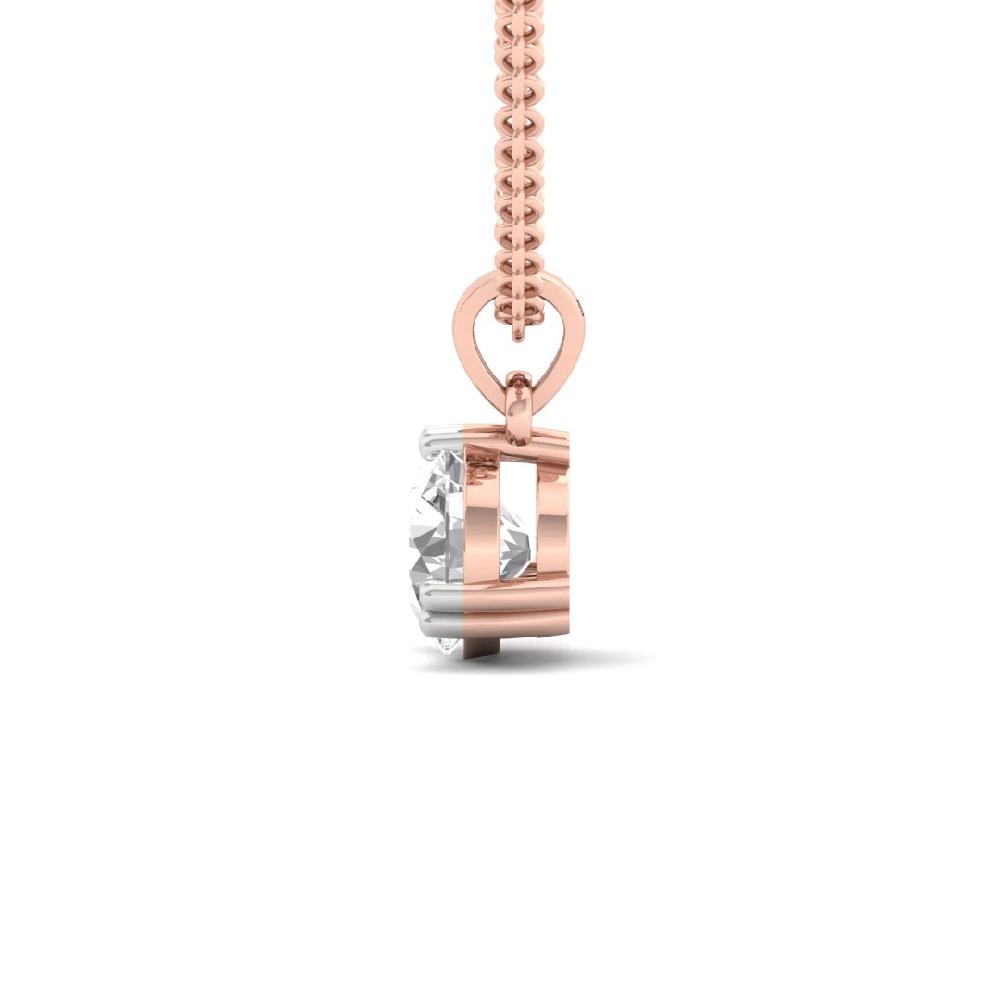 Round Cut CVD-Lab grown Diamond Eternal Grace Solitaire Pendant