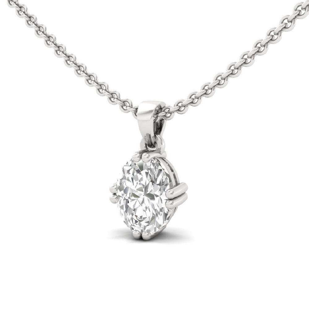 Oval Cut CVD-Lab grown Diamond Timeless Radiance Solitaire Pendant
