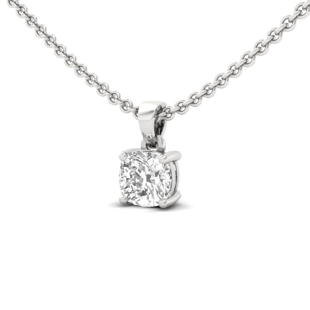 Cushion Cut CVD Lab grown Diamond Celestial Glow Solitaire Pendant