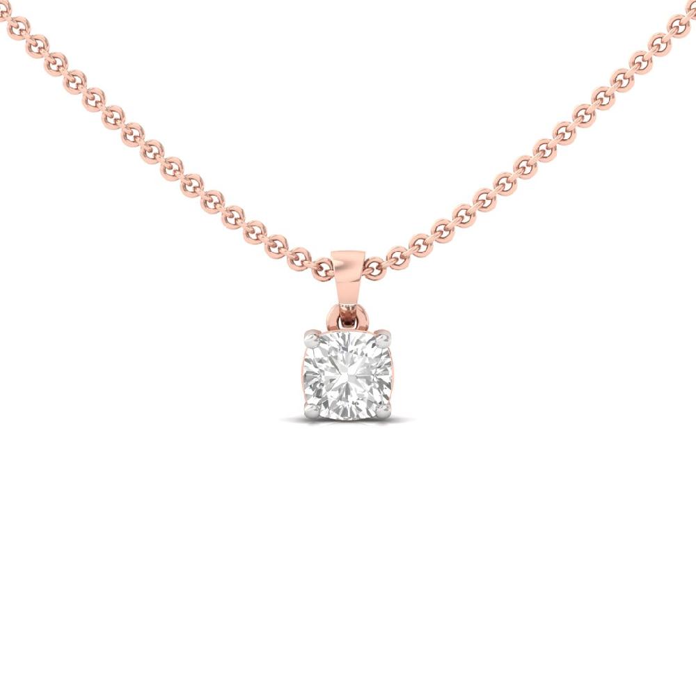 Cushion Cut CVD Lab grown Diamond Celestial Glow Solitaire Pendant