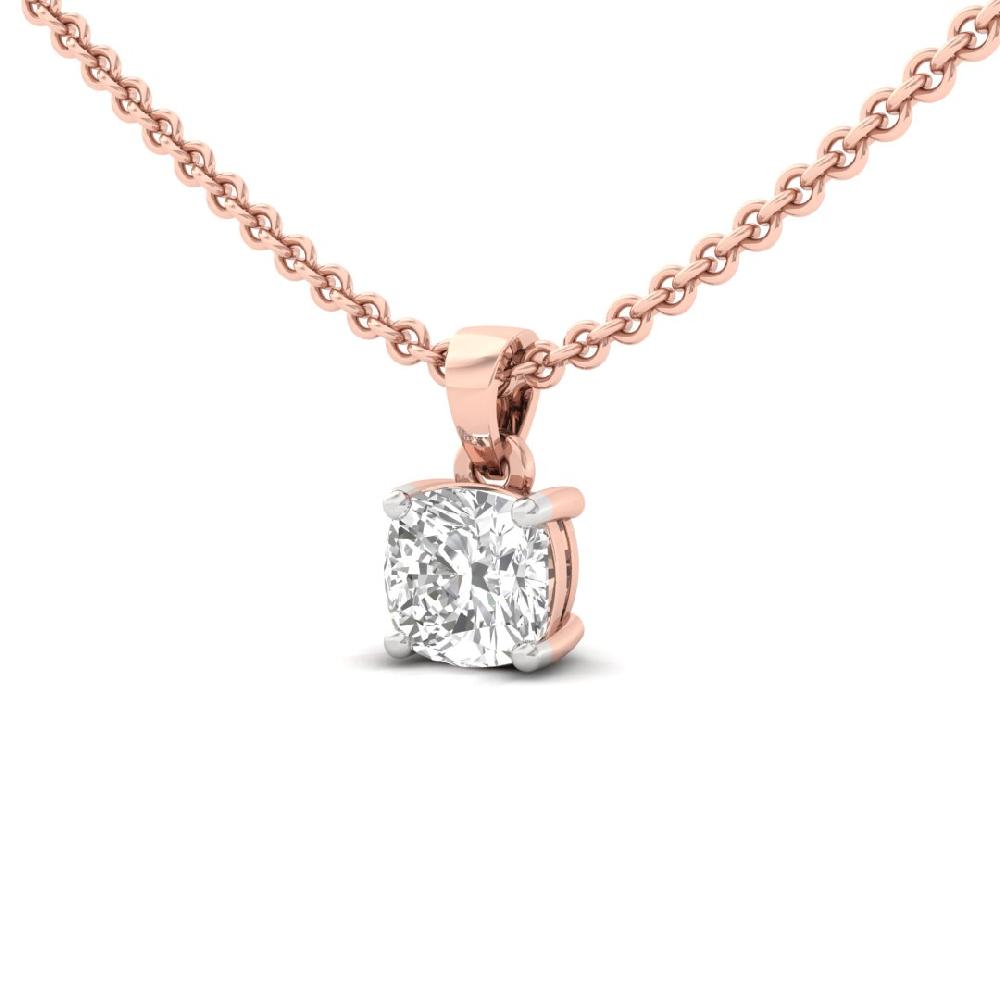 Cushion Cut CVD Lab grown Diamond Celestial Glow Solitaire Pendant