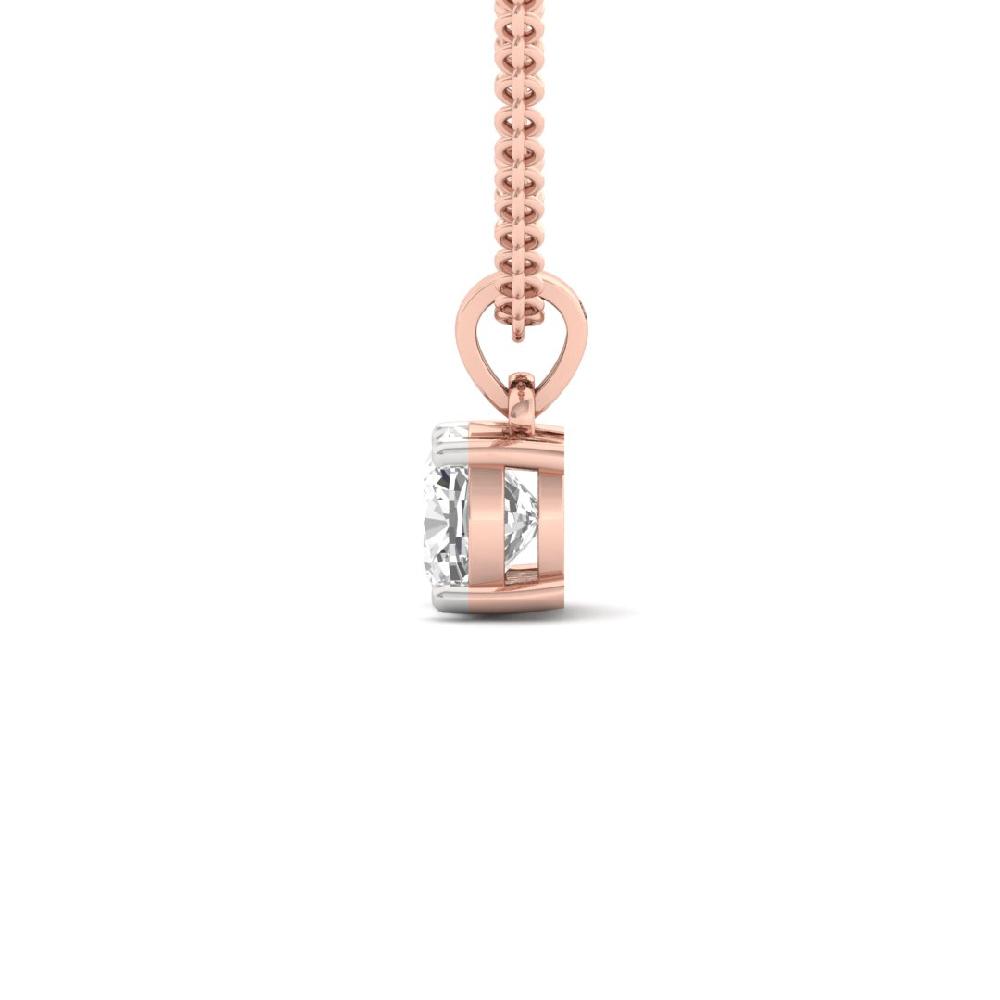 Cushion Cut CVD Lab grown Diamond Celestial Glow Solitaire Pendant