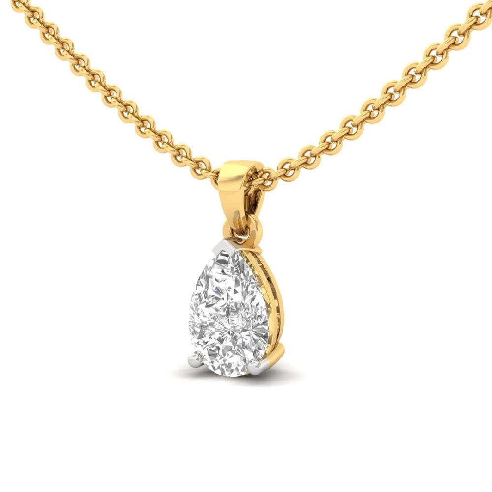 Pear Cut Lab grown Diamond Infinity Spark Solitaire Pendant