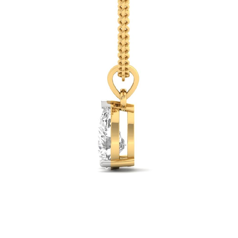 Pear Cut Lab grown Diamond Infinity Spark Solitaire Pendant