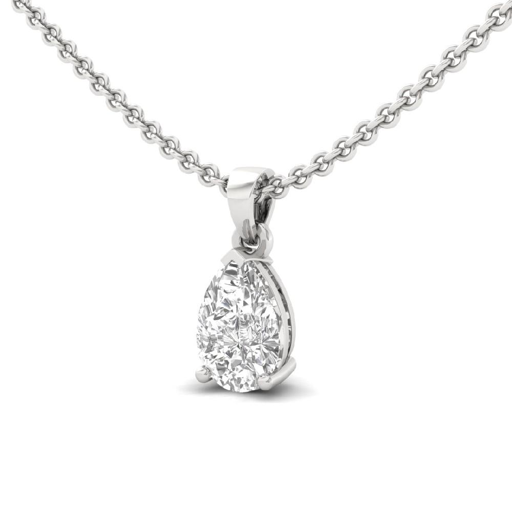 Pear Cut Lab grown Diamond Infinity Spark Solitaire Pendant