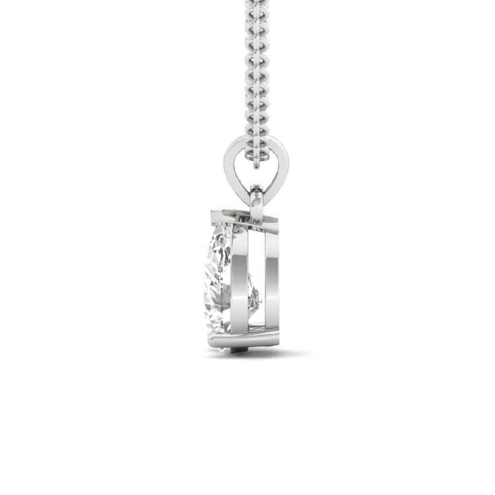 Pear Cut Lab grown Diamond Infinity Spark Solitaire Pendant