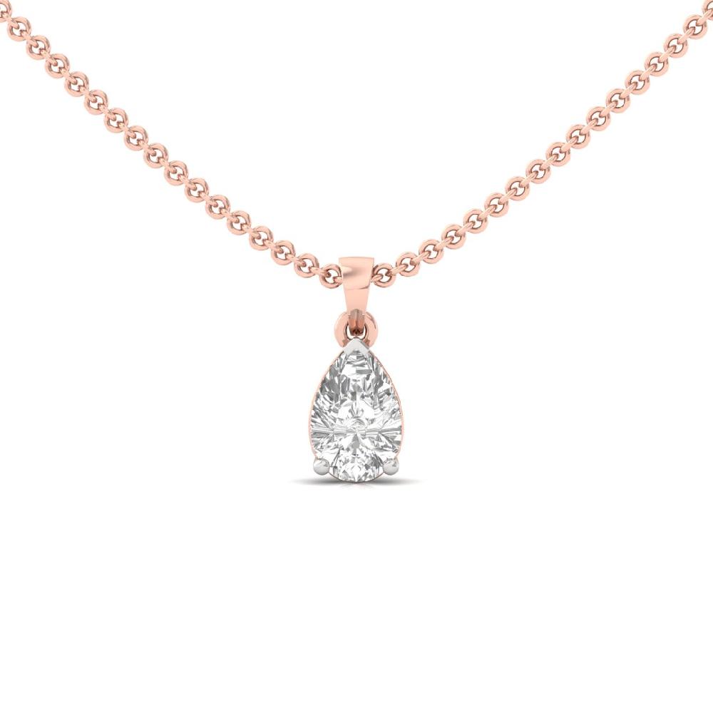 Pear Cut Lab grown Diamond Infinity Spark Solitaire Pendant