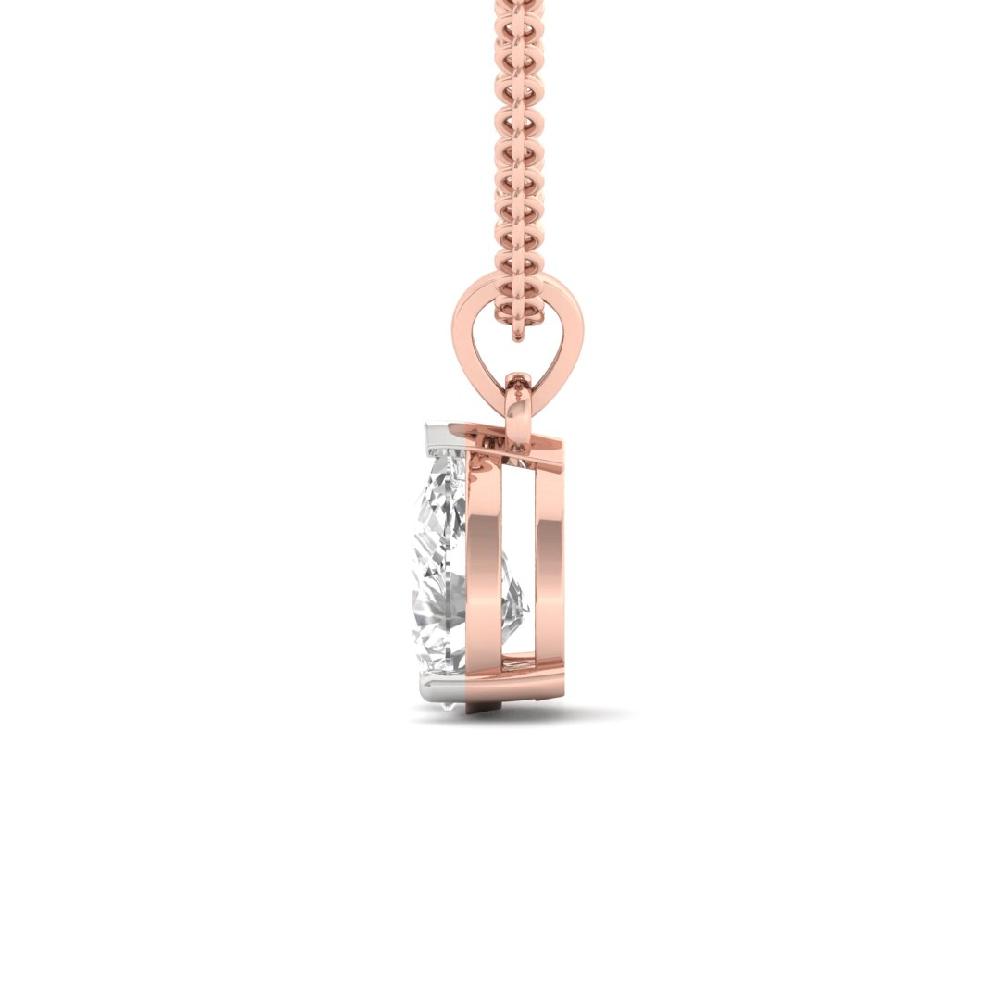Pear Cut Lab grown Diamond Infinity Spark Solitaire Pendant