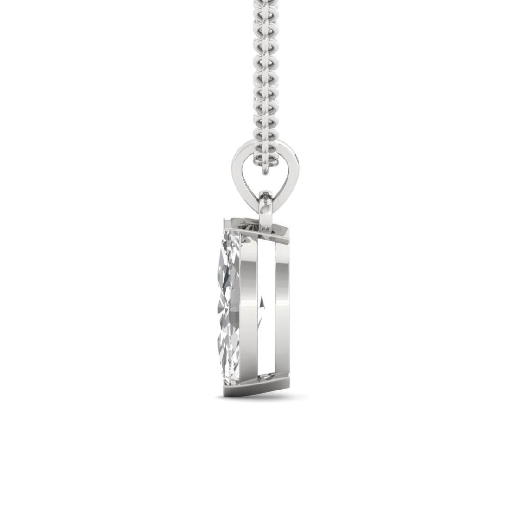 Marquise Cut CVD Diamond Majestic Brilliance Solitaire Pendant