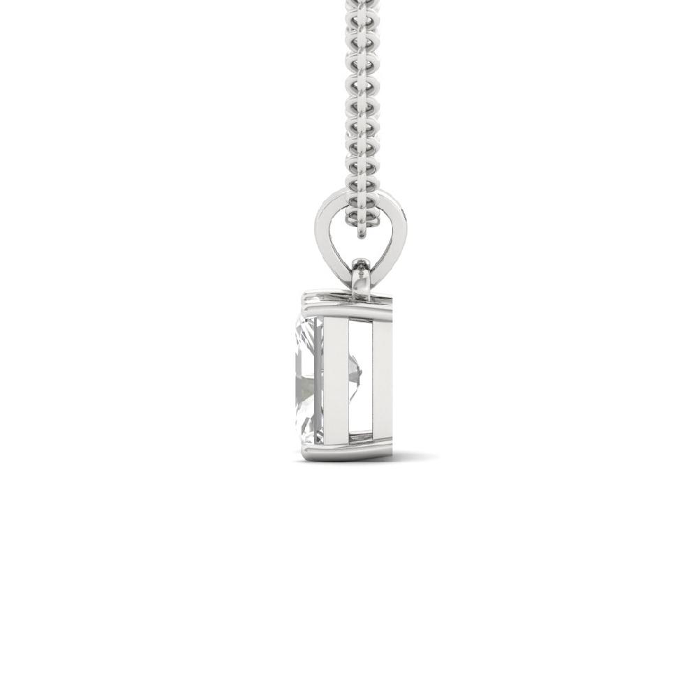 1.00Ct Radiant Cut CVD Diamond Celestial Charm Solitaire Pendant