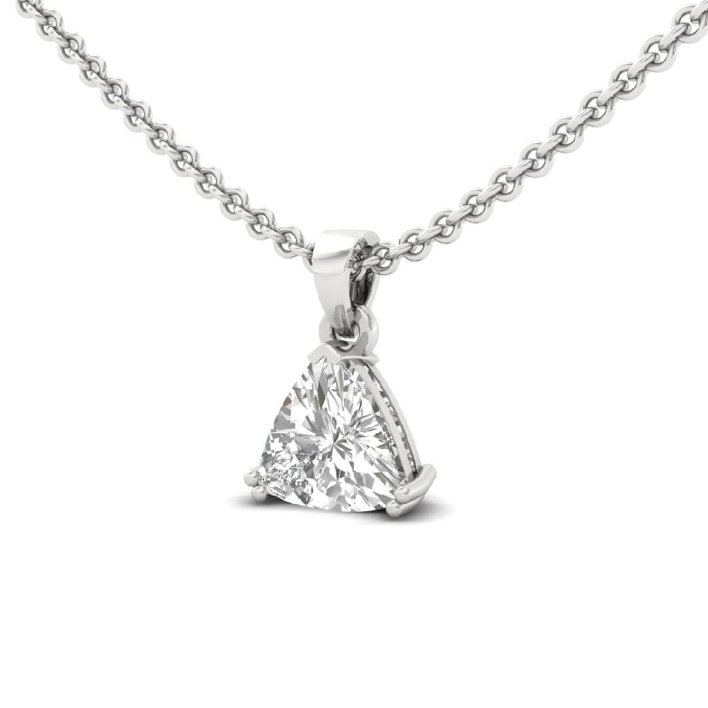 Trillion Cut CVD Lab grown Diamond Luminous Grace Solitaire Pendant