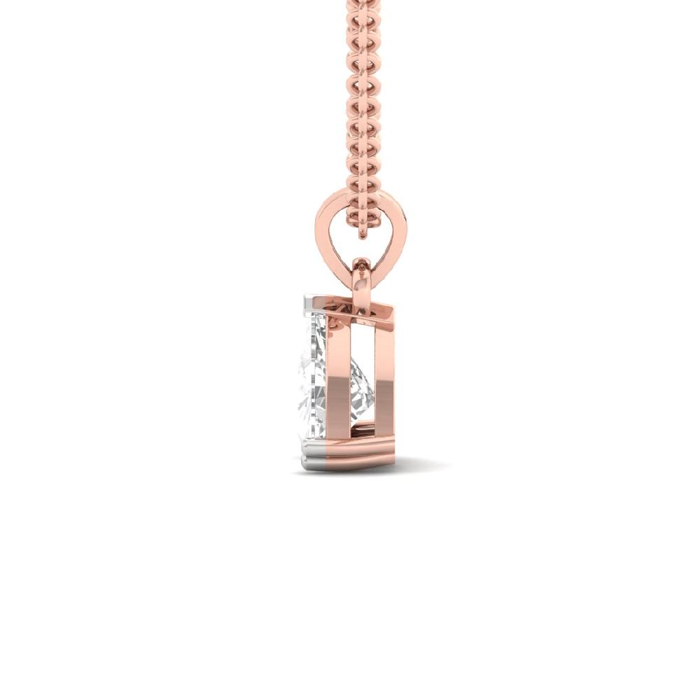 Trillion Cut CVD Lab grown Diamond Luminous Grace Solitaire Pendant