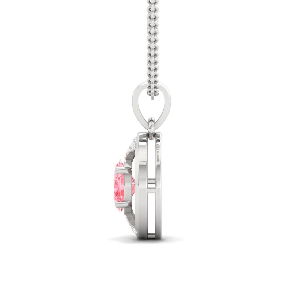 0.70Ct Timeless Elegance Round Cut, Oval Cut CVD lab grown Diamond Solitaire Pendant
