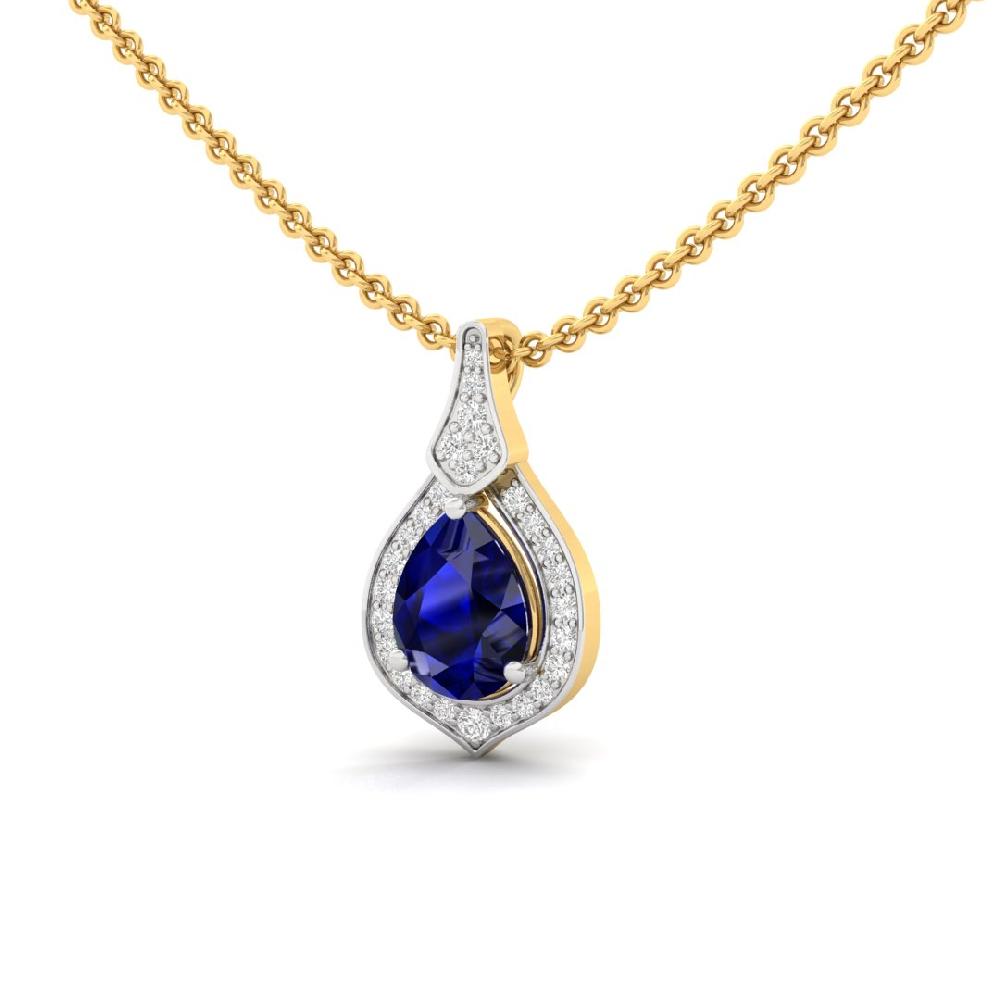Per Cut & Round Cut CVD-Lab grown Diamond Celestial Symphony Solitaire Pendant