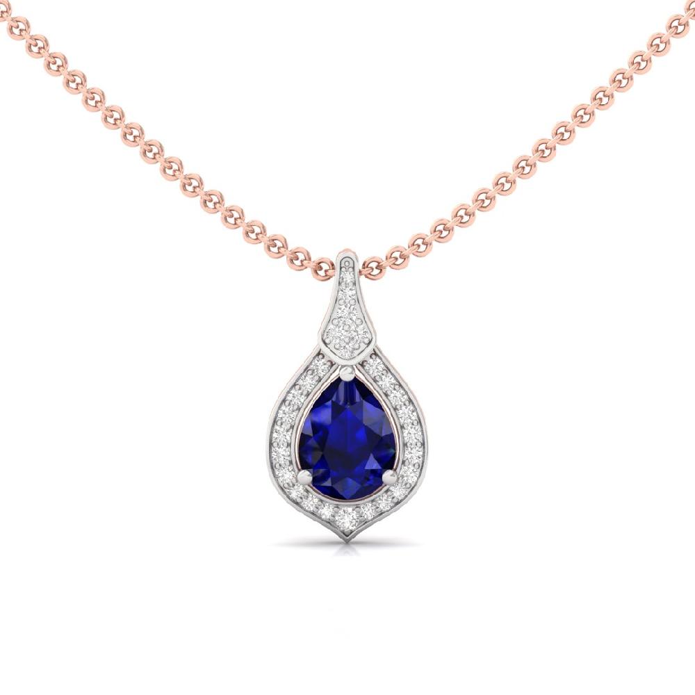 Per Cut & Round Cut CVD-Lab grown Diamond Celestial Symphony Solitaire Pendant