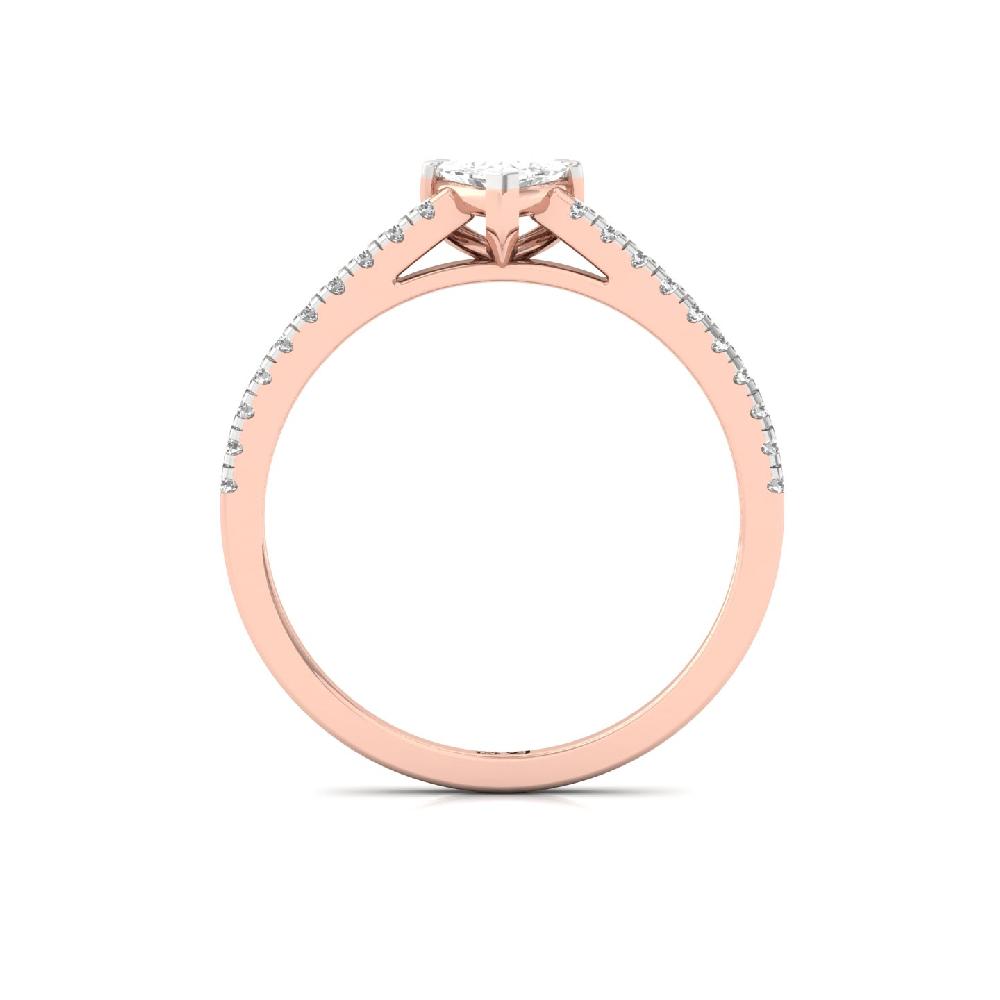 0.36ct Trillion CVD Diamond Solitaire Ring