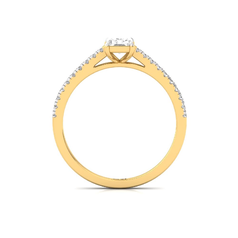 0.70ct Radiant CVD Diamond Everlasting Solitaire Ring