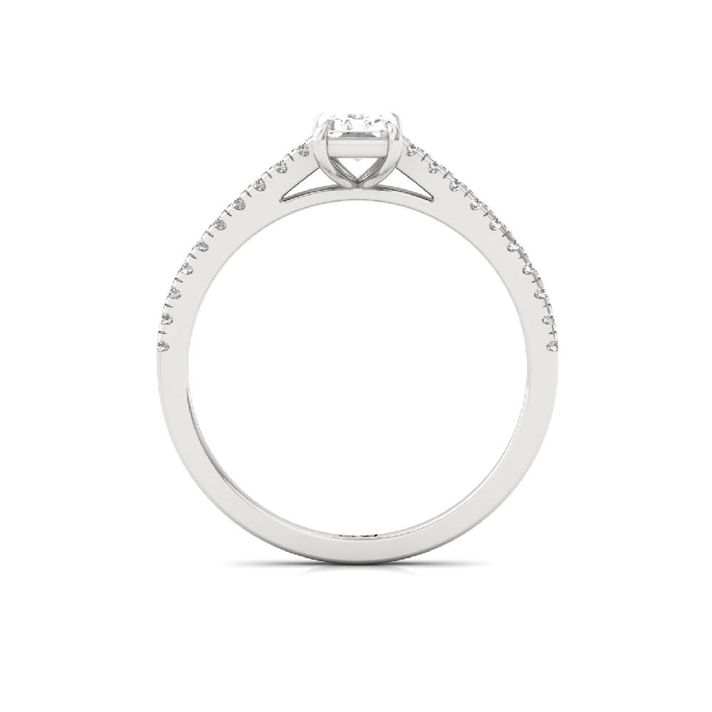 0.70ct Radiant CVD Diamond Everlasting Solitaire Ring