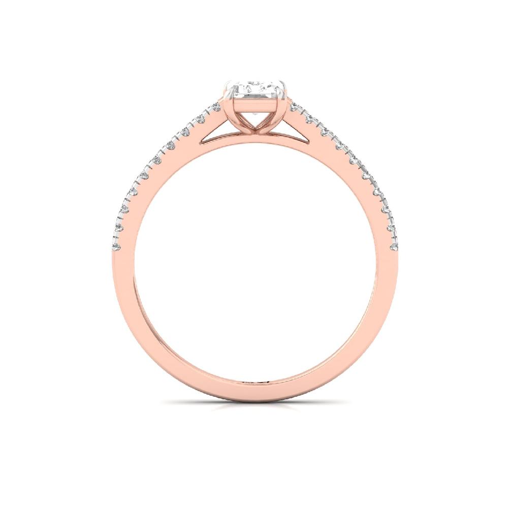 0.70ct Radiant CVD Diamond Everlasting Solitaire Ring