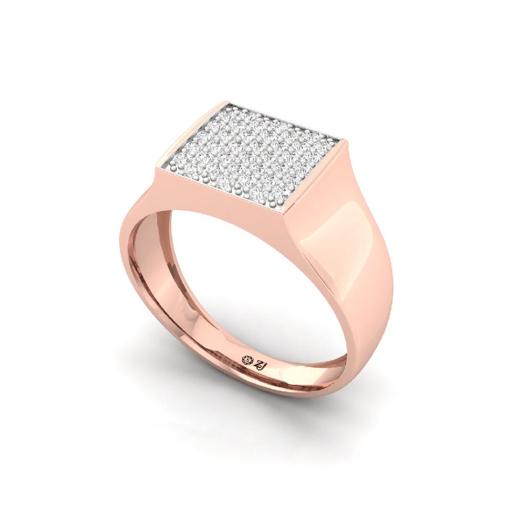 Sparkling Men's Lab Grown Diamond Ring 