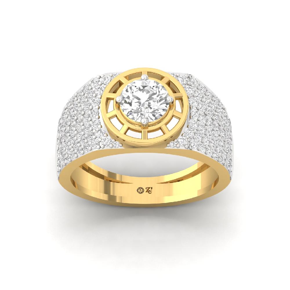 1.10Ct Round Cut lab grown Diamond ring