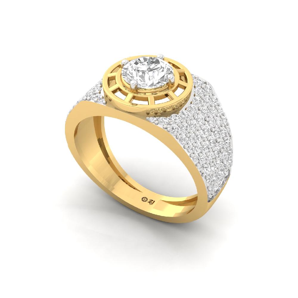 1.10Ct Round Cut lab grown Diamond ring