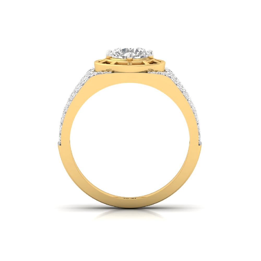 1.10Ct Round Cut lab grown Diamond ring