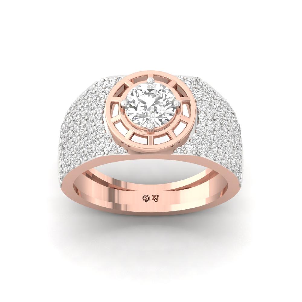 1.10Ct Round Cut lab grown Diamond ring