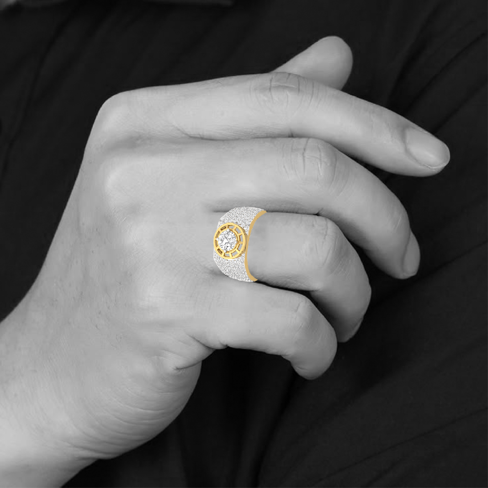 1.10Ct Round Cut lab grown Diamond ring