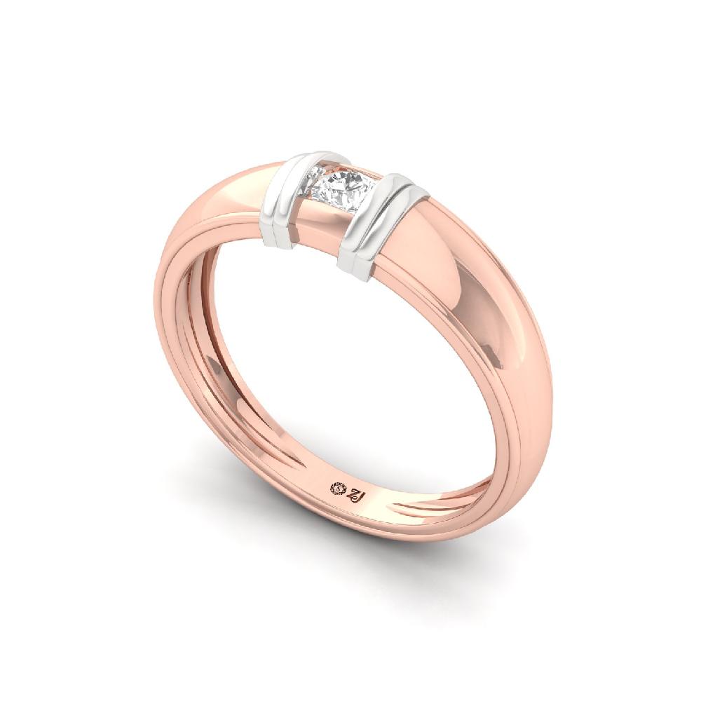 0.15ct Classic Solitaire CVD Diamond Men's Ring 