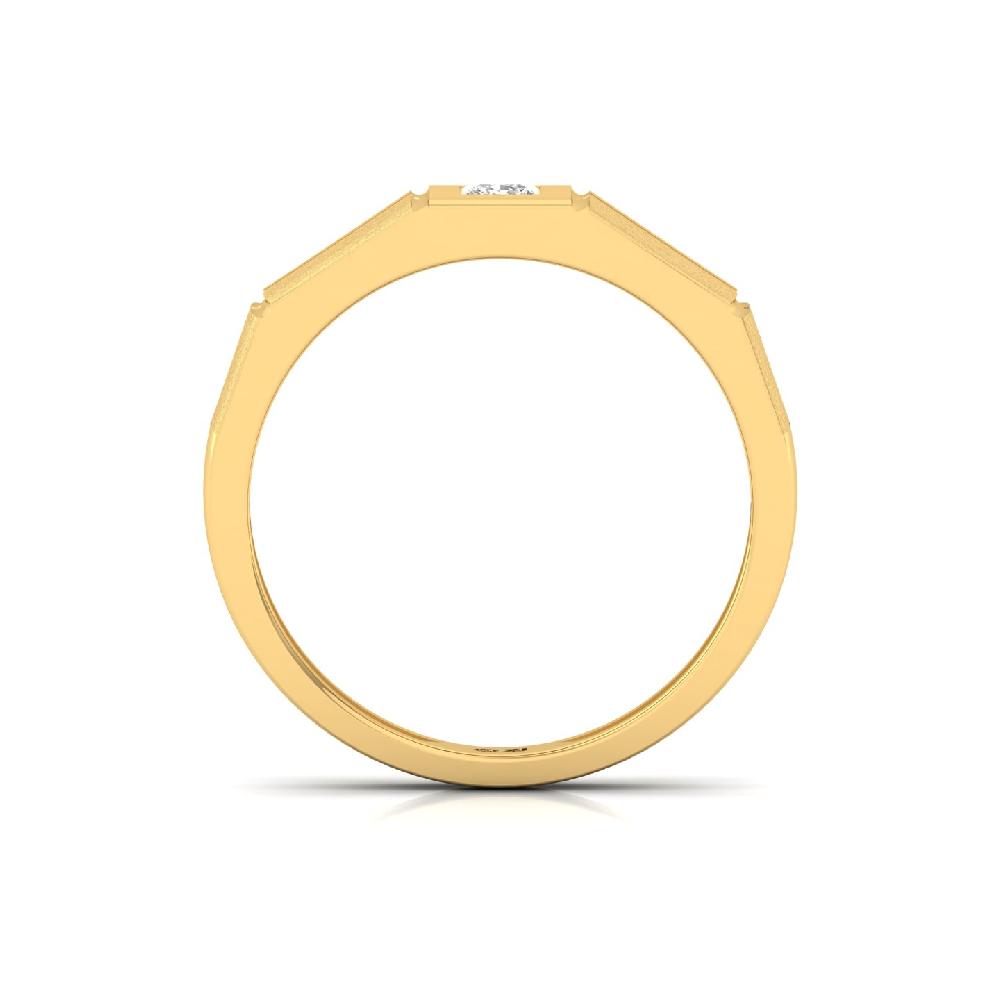 0.17ct Princess Cut Solitaire lab grown Diamond Men’s Ring